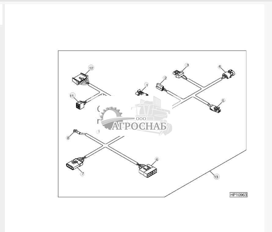 Жгут проводов кондиционера воздуха 